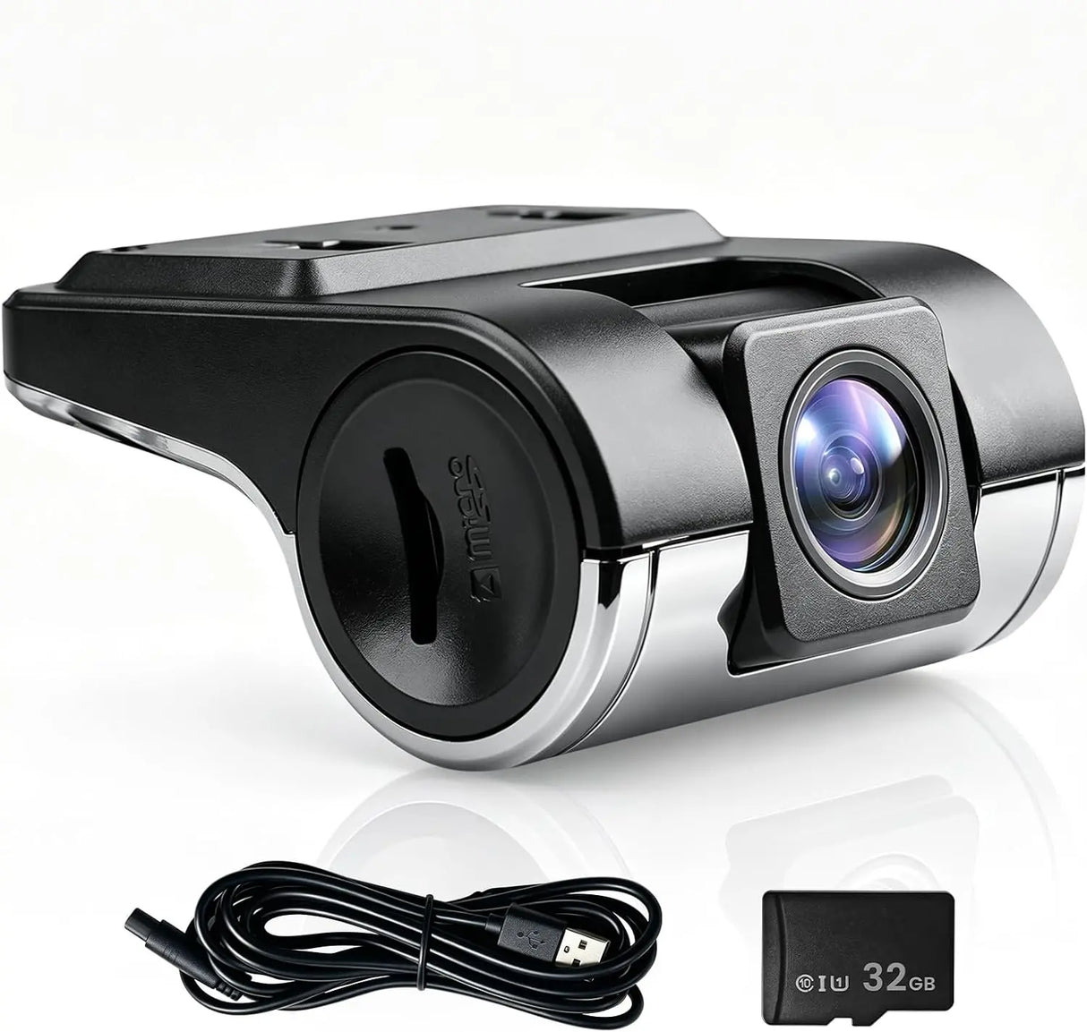 ATOTO AC-44P5 HD 720P フロントDVRカメラ、140°の広視野角、最大128GBのストレージに対応、ATOTO F7WEシリーズの一部モデルのみに対応