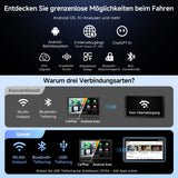 ATOTO A5LG2B7T 7" Android Doppel Din Radio mit Wireless CarPlay & Android Auto, OBD2 Bluetooth Diagnose, WiFi/BT/USB, 24-B EQ DSP, FM/AM/RDS, 2G+32G