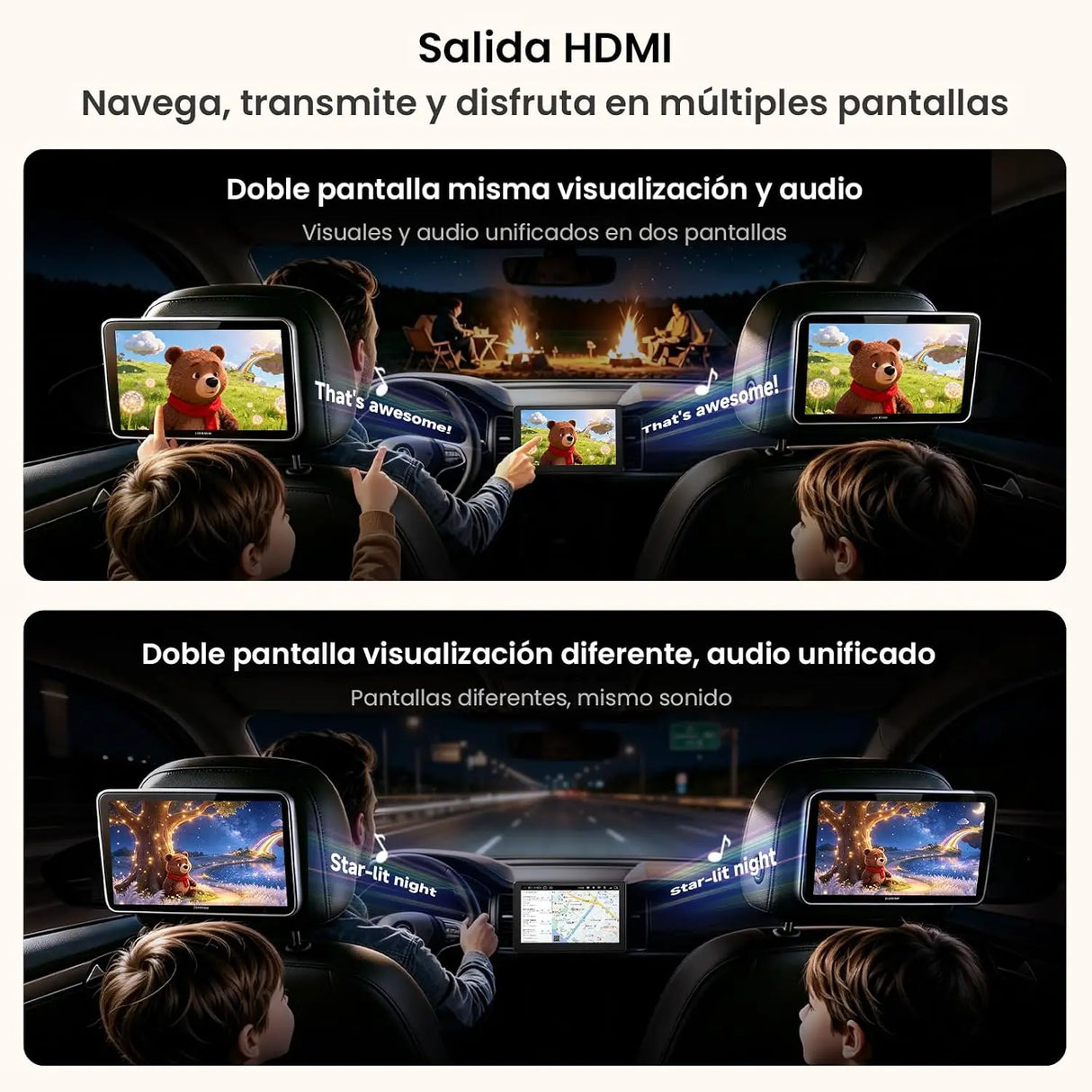 ATOTO V10G110OC 10,1" Radio Android para Coche 1 DIN & 2 DIN, 6GB+128GB, CarPlay y Android Auto Inalámbricos, 4G LTE/WiFi, GPS, Bluetooth 5.4 aptX HD, DSP 24B-EQ, DVR 4 Canales, Karaoke en el Coche, Asistente AI