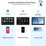 ATOTO A6 9 Zoll Android Doppel-DIN Autoradio Kompatibel mit Skoda, VW Volkswagen Golf Jetta, CarPlay und Android Auto, Dual-Bluetooth, WiFi/BT/USB-Tethering-Internet, HD-LRV, 2GB + 32GB, A6VW09PF