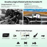 ATOTO Estéreo De Coche Portátil Android De 7 Pulgadas QLED, CarPlay Y Android Auto inAlámbrico De 2+32GB, Mirror Link, Seguimiento GPS, Bluetooth Dual, WiFi, USB, Bluetooth, Puerto HDMI, P907SD