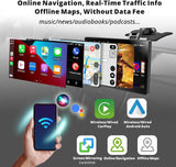 ATOTO 9" Portable Car Stereo with 1080P Dash & Rear Cameras, Wireless CarPlay & Android Auto, QLED Display, 4G LTE, Wi-Fi, ChatGPT, 4+32G, FM/AM Radio, Dual Bluetooth, GPS, HDMI Input