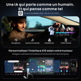 ATOTO 14.1" QLED X10G141E Autoradio Android avec GPS intégré, 1DIN & 2DIN, 8G+128G, Écran Flexview, Audio 7.1.2 CH, 4G LTE, EQ 36B, CarPlay & Android Auto sans Fil, HDMI IN