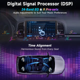 ATOTOZONE 9 inch Android Double Din Head Unit Car Stereo with Sat Nav, Wireless CarPlay&Android Auto, Wi-Fi/Bluetooth/USB, 24 EQ & Built-in AMP, FM/AM, Mirror Link, HD LRV, A5LG209T