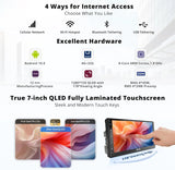 ATOTO S8G2C74MS 7" 8-Core Android Double Din Car Stereo, Wireless CarPlay & Android Auto, QLED Fully Laminated Touchscreen, Built-in 4G LTE, Backup Camera, HD LRV, WiFi/BT/USB, 4G+32G
