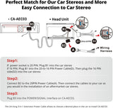 ATOTO CA-AEC03 Amplificatore Auto Compatto Classe D, Dual SPDIF, 4 Canali, RMS 4x55W, Gamma Completa, Stabilità 4–8 Ohm, Compatibile con ATOTO A5/A6/F7/S8/X10 e Sistemi Audio di Serie (Non per S8PN/P5/P8/P9)