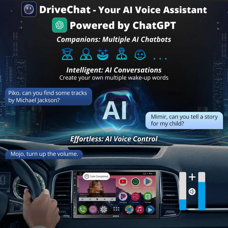 ATOTO A6G2C7PP 7" Double Din Android Car Stereo, Touchscreen, Wireless CarPlay & Wireless Android Auto, Dual Bluetooth, MirrorLink, GPS Tracking, WiFi/BT/USB Tethering, 4G+64G