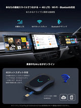 ATOTO CB7SBX カープレイ AI ボックス｜ワイヤレスCarPlay・Android Auto対応｜フルAndroid 8GB+128GB・4G LTE・カメラ/DVR対応・YouTube/Netflix再生・HDMI入出力・デュアルBT/Wi-Fi/GPS内蔵