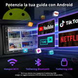 ATOTO A5LVWA7T 7 Zoll 2 DIN Autoradio – Navi, WiFi, Bluetooth, USB, MirrorLink, 24-Band EQ DSP, FM, AUX, TF, Wireless CarPlay & Android Auto, 2G+32G, Kompatibel mit VW/Golf/Polo/Tiguan