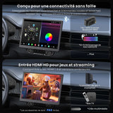 ATOTO X10G129E 12,9" Autoradio 1 DIN avec écran flottant QLED, CarPlay & Android Auto sans fil, 8+128 Go, 4G LTE, Connexion Dual Téléphone, Double Bluetooth, GPS Tracking et Assistant Vocal AI