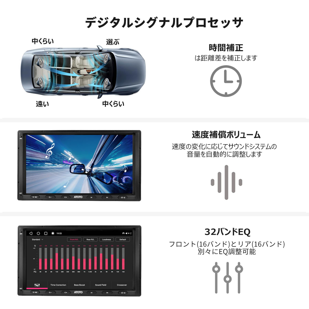 ATOTO S8 Ultra 2024年新型オーディオ 7インチQLED Androidカーナビ、8コア大容量6GB+128GB、ワイヤレスCarPlay&amp;Android Auto、4G内蔵/WiFi対応、AI音声アシスタント、GPSトラッキング、ジェスチャー認識、aptX HDデュアルBluetooth、HD LRV、4*49Wアンプ、32バンドEQ、S8G2A79UN