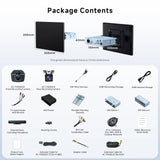 ATOTO X10G129E 12.95" Android Single Din Car Stereo with Wireless CarPlay/Android Auto, 1080P Dual Dash Cam, HDMI-in TV/Game, SPDIF DSP DAC AMP RCA SUB, 8+128G, 4G WiFi Bluetooth GPS OTA AI