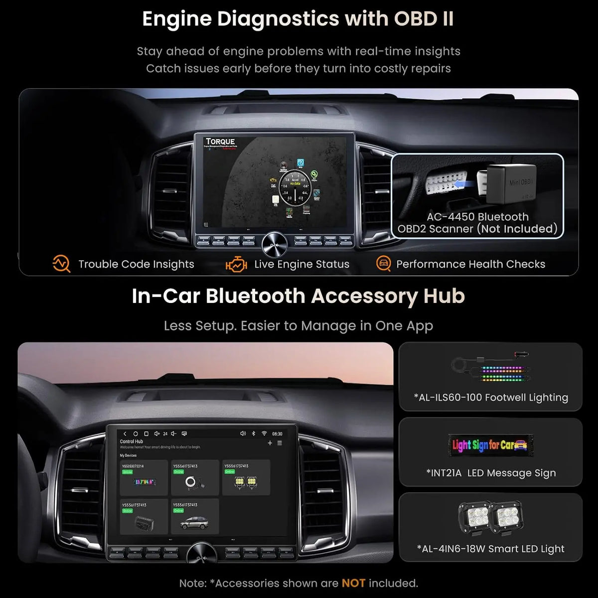 ATOTO S8LG211SD 10.1" Android Double DIN Car Stereo with AI, 4G LTE, 4GB+64GB, DSP & 5.2CH Audio