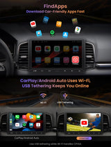 ATOTOEXCEL A5L 10,1″ Android Doppel-DIN Autoradio mit DriveChat AI, Wireless CarPlay & Android Auto, Touchscreen Radio DSP 24-Band EQ, inkl. OBD Modul, GPS‑Tracking, HDMI Out, Schnellstart, RDS/FM