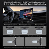 ATOTO X10G129ESM-R3S 12.95" AI ScenePilot Android Car Stereo with Second Touchscreen & Dash Cam