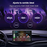 ATOTO CA-AEC122DL Amplificador de Auto Compacto 4x60W RMS, 4 Canales, Clase D TI TPA3221, EQ Personalizable, Cable de Alimentación 2m, Compatible con Estéreos ATOTO