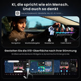 ATOTO X10G125E-R3 12,5" QLED Android Autoradio 1 & 2 DIN mit Dashcams vorne & hinten, kabelloses CarPlay & Android Auto, AI, 36-Band EQ, Dualband-WLAN