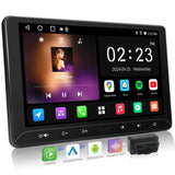 ATOTO A5LG211T 10.1" 2 Din Bluetooth Vehicle Radio with Wireless CarPlay & Android Auto, OBD2 Scanner, IPS Touchscreen, GPS Navigation, 24-Band EQ DSP, WiFi/BT/USB, 2G+32G, FM/AM