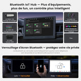 ATOTO S84G211P-S01 10,1 Pouces QLED Android Autoradio Double DIN, CarPlay et Android Auto sans fil, 4G LTE, Wi-Fi/Partage de connexion USB, DSP Hi-Fi avec pré-sortie 4V, avec caméra de recul, 4G+64G