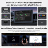 ATOTO S84G211P-S01 10,1 Pouces QLED Android Autoradio Double DIN, CarPlay et Android Auto sans fil, 4G LTE, Wi-Fi/Partage de connexion USB, DSP Hi-Fi avec pré-sortie 4V, avec caméra de recul, 4G+64G
