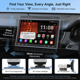 ATOTO A5LG110T 10.1" QLED Android Single & Double Din Car Stereo with Dash Cam, Wireless CarPlay & Android Auto, 2G+32G, Floating QLED Touchscreen, 1080P DVR Recording Camera, WiFi/Bluetooth