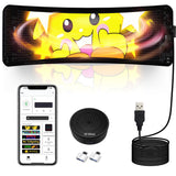 ATOTO CI-VIALD19 Programmable LED Car Sign - 19.4" Voice & App Controlled Scrolling Text Display with Custom RGB Animations for Vehicles, Stores & Hotels (USB 5V Powered, Flexible Mount)