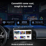 ATOTO A5LG110T 10" Autoradio 1 DIN/2 DIN Android con schermo flottante, telecamera posteriore, CarPlay e Android Auto senza fili, tethering WiFi/BT/USB, MirrorLink, DSP, FM/RDS, 2G+32G