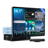 ATOTO X10G141E 14.1" QLED AI Android 1 DIN & Doppel DIN Autoradio Bluetooth, 8G+128G, Flexview-Display, 7.1.2 CH Audio, 4G LTE, Kabelloses CarPlay & Android Auto, 36B-EQ, Dualband-WLAN, HDMI IN