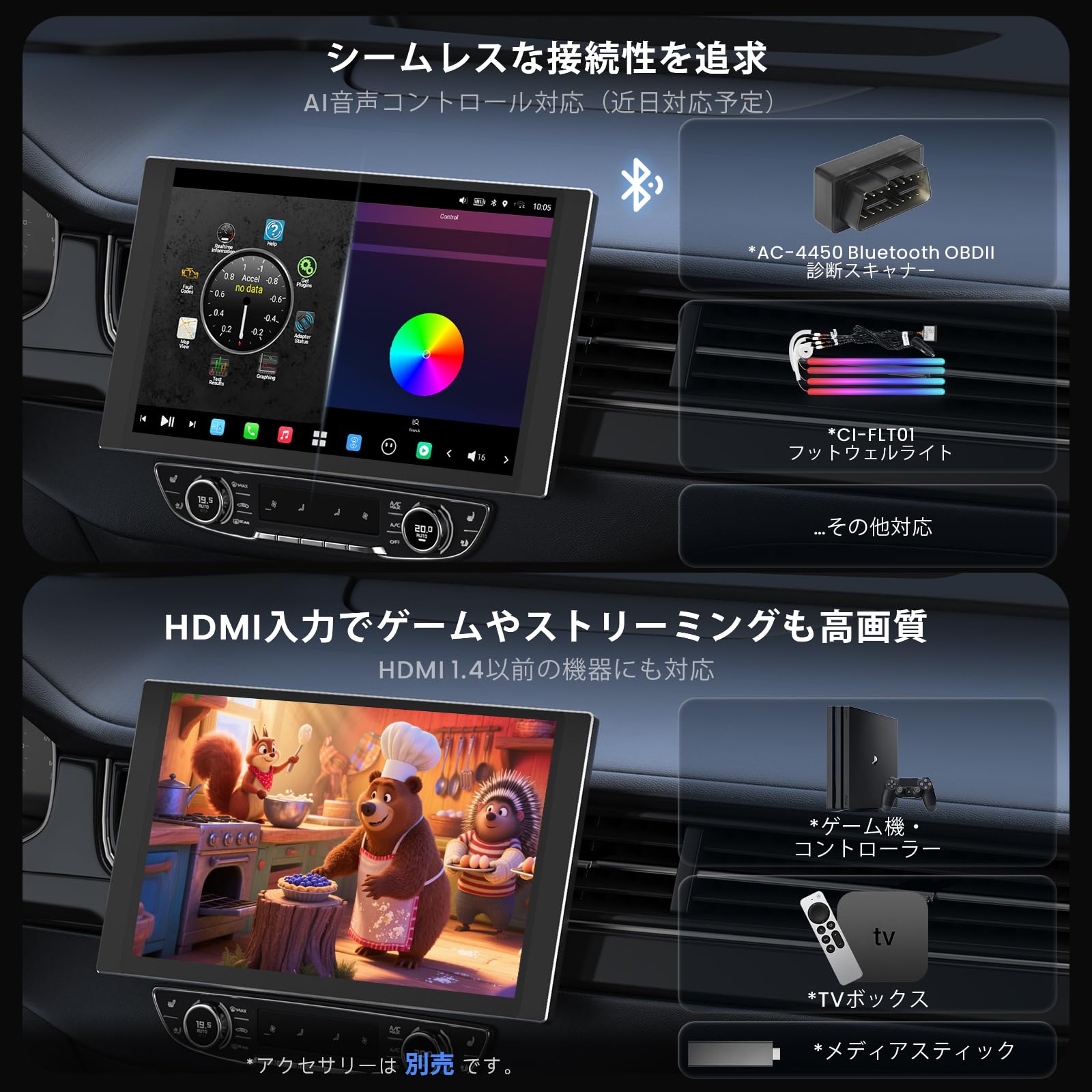 ATOTO ディスプレイオーディオ10.1大画面 5G対応 X10G211E 10.1 インチ 8G+128G 2DIN カーナビ – ATOTO JP Store