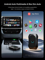 ATOTO CB7SBX CarPlay Wireless Adapter Android Auto AI Box, HDMI In/Out, Android 8GB+128GB, 4G LTE, Dual-BT/WLAN, GPS, OTA, OBD, DriveChat AI, Netflix/YouTube/TikTok