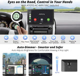 ATOTO P5 9 Pollici Tragbares Autoradio, CarPlay Wireless Android Auto Senza Fili, Touchscreen QLED Antiriflesso, MirrorLink, Bluetooth, AUX/FM-Empfänger, GPS-Navigation, Sprachsteuerung, P509SD-S01
