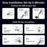 ATOTO AC-UTP1 USB TPMS Sensor zur Überwachung des pneumatischen Drucks System (esterer Sensor) – speziell für ATOTO A5 / A6 / S8 / P9 / X10