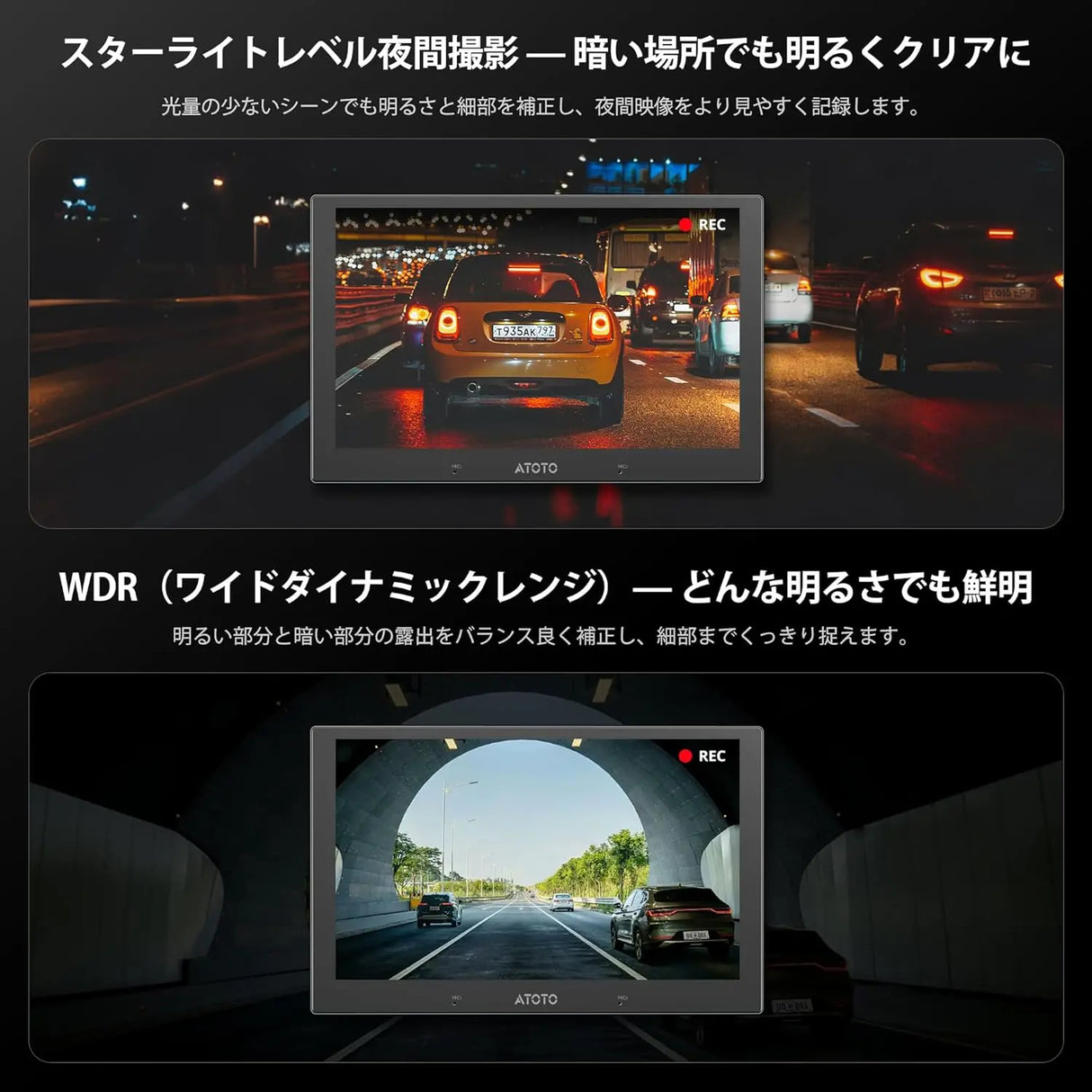 ATOTO AC-HN9FR 前方ドライブレコーダー｜V10シリーズ対応