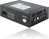 ATOTO CA-AEC122DL Amplificatore Auto Compatto 4x60W RMS, 4 Canali, Classe D TI TPA3221, EQ Personalizzabile, Cavo Alimentazione 2m, Compatibile con Stereo ATOTO