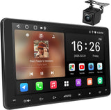 ATOTO A5LG209T 9" Double DIN Car Stereo, Touchscreen, Backup Camera, 2+32G, Wireless CarPlay and Android Auto, GPS, WiFi, Bluetooth, 24-Band EQ, USB