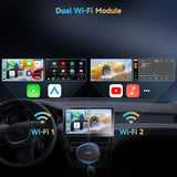 ATOTO AD5 Wireless CarPlay Android AI Box, Plug & Play, 2G+16G, Smart AI Dongle Power by ChatGPT, Wireless CarPlay Adapter with Dual WiFi, Support 256 GB TF Card