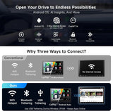 ATOTO A6G110PF 10" Single Din Car Stereo with Rear View Camera Access, Wireless CarPlay & Android Auto, Drive Chat AI Smart, DSP 36-Band EQ, Dual Bluetooth, GPS Tracking, Mirror Link