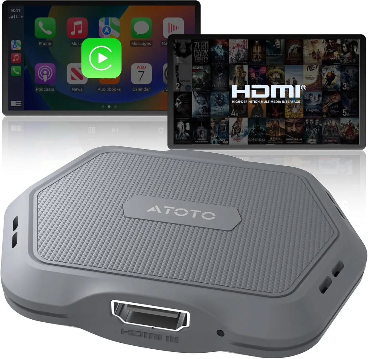 ATOTO AD1 ワイヤレスアダプター HDMI搭載 CarPlay用2in1ドングル TV ATOTO AD1 ワイヤレスアダプター HDMI搭載 CarPlay用2in1ドングル TV