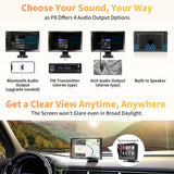 ATOTO P807PR Wireless CarPlay Screen for Car, 7 inch Portable Car Stereo with Android Auto, 1080P Dual Recording Cameras, Remote Control, WDR & Auto Dimmer, Support Up to 128G SD