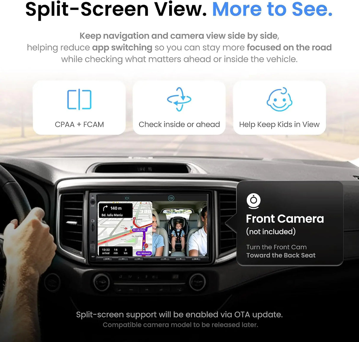 [Upgrade] ATOTO F7G2A7WE-S01 7" Double Din Car Stereo with HD LRV Camera, Wireless CarPlay, Wireless Android Auto, Touchscreen, Bluetooth, Phone Mirroring, USB Video & Audio