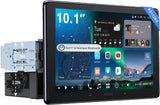 ATOTOZONE 10" QLED AI Android Autoradio 1 din,écran Flottant Voiture, Navi in-Dash,8G+128G,4G LTE,CarPlay & Android Auto sans Fil, Connexion Dual Téléphone & 2 Bluetooth, GPS-Tracking,X10G110E