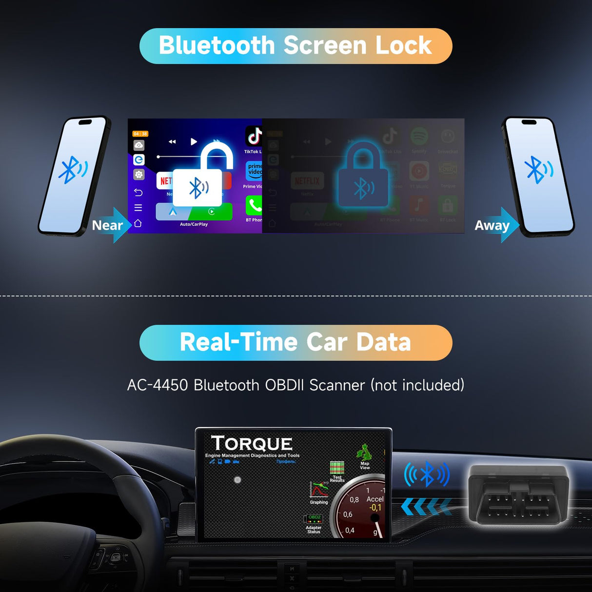 ATOTOZONE Wireless Android Auto Adapter AD5