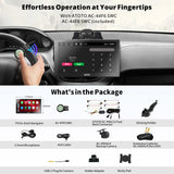 ATOTO P9 7" Wireless CarPlay & Android Auto portable Car Stereo,1080P Rear Camera, AI Voice Support, 4G LTE WiFi Android Digital Media Receivers, Dual BT, GPS Tracking, HDMI Input,4G+32G