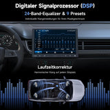 ATOTO A5LG110T 10" 1 DIN 2 DIN Autoradio, schwebendes Display, Rückfahrkamera, Wireless CarPlay &amp; Android Auto, WiFi/BT/USB Tethering, MirrorLink, DSP, FM/RDS, 2G+32G