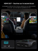 ATOTO CB7SBX Adaptateur CarPlay sans fil Android Auto AI Box, HDMI In/Out, Android 4Go+64Go, 4G LTE, Double Bluetooth, DriveChat AI, Netflix YouTube TikTok