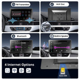 ATOTO P9 Android Portable Car Stereo with 4G LTE&GPS Tracking, 9 Inch QLED Wireless CarPlay & Android Auto Screen, WiFi/Dual Bluetooth, Remote Control, Microphone, AUX/LRV/SCVC, 4G+32G, P909PR1X