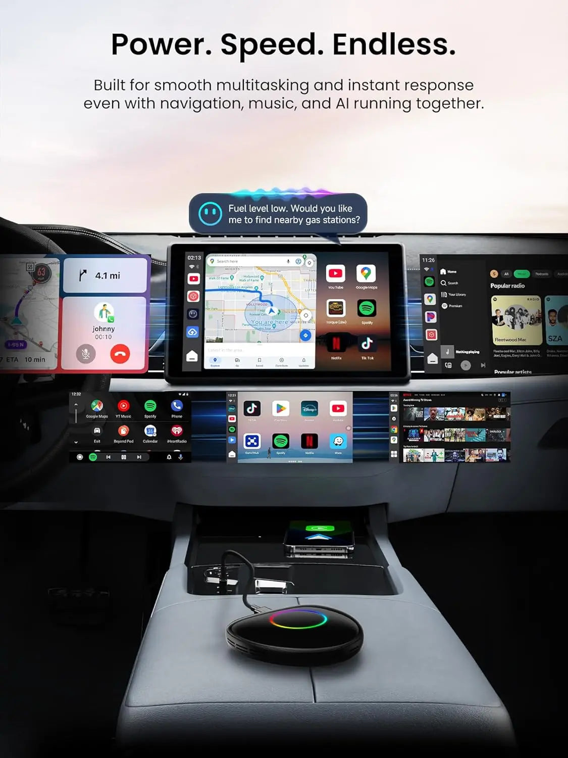 ATOTO CB6A-J-BK CarWave Smart Box （CarWave ワイヤレス車載スマート
