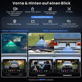 ATOTO X10G225E 12.5" QLED Android Doppel Din Radio, 8G+128G, 4G LTE, KI-Sprachassistent, Kabelloses CarPlay & Android Auto, Duales Mikrofon & BT, LRV, 36B-EQ, HDMI-Eingang