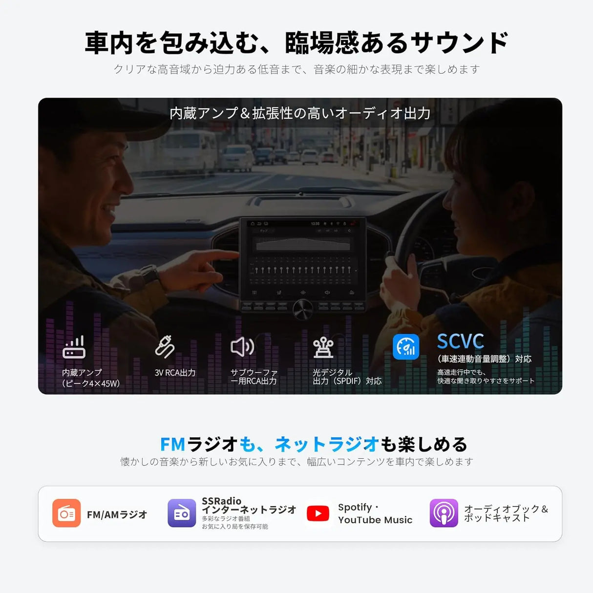 ATOTO S8LG211SD 10.1インチ 2DIN Android ディスプレイオーディオ｜ワイヤレス CarPlay・Android Auto対応 Android カーナビ