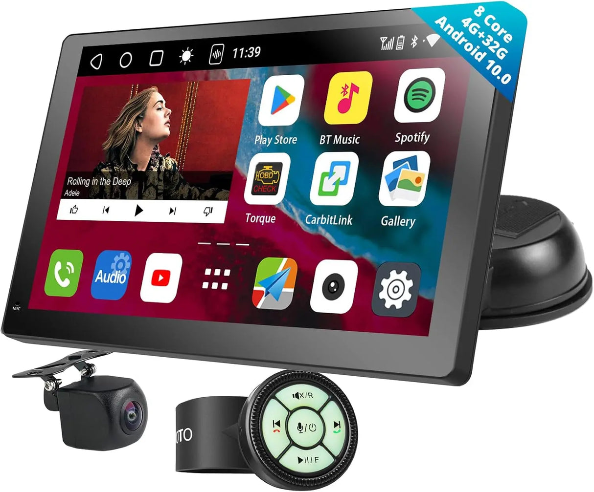 ATOTO P9 7" GPS Navigation, Backup Camera, 4G Dual Bluetooth, WiFi, USB, Steering Wheel Control, 4G+32G, Wireless CarPlay and Android Auto, In-Dash GPS Navigation